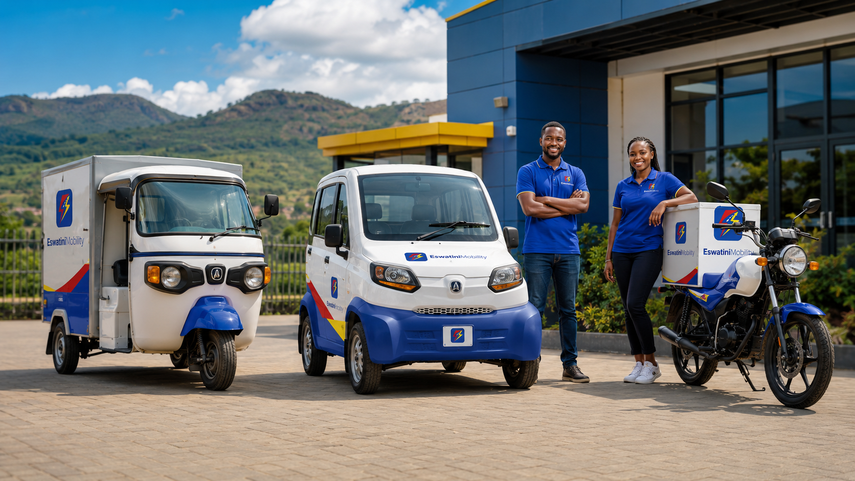 Modern delivery scooter representing lease to own fleet